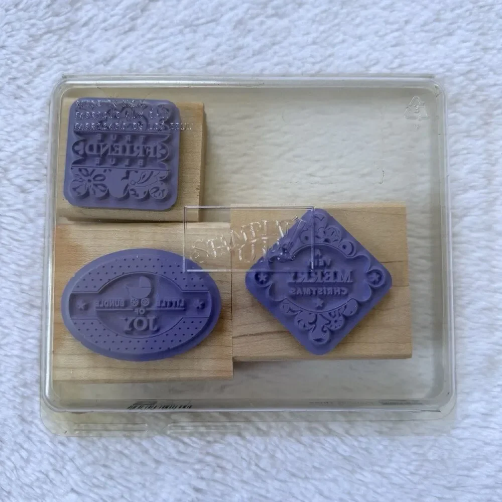 Stampn' Up Punches Three Set Of 3 Friend Christmas Baby